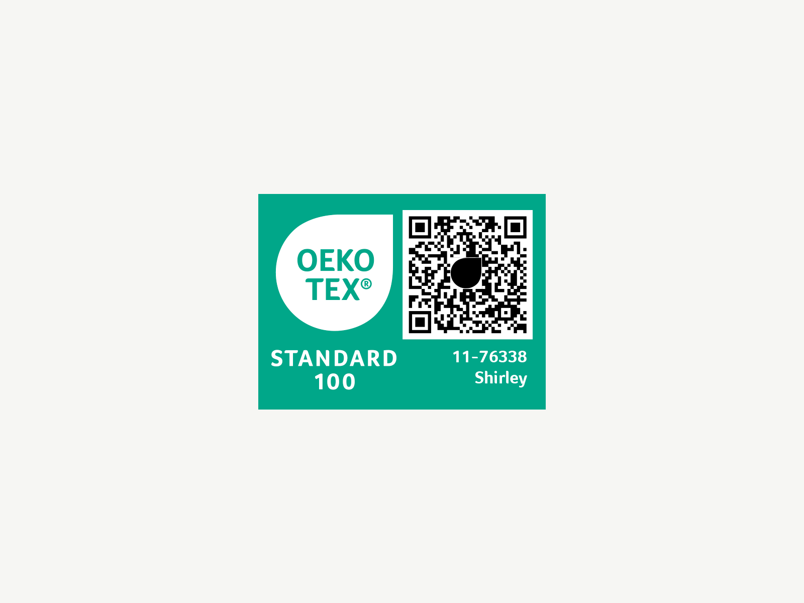 OEKO-TEX Standard 100 label